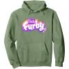 imageFurby Club Furby Colorful Gradient Musical Notes Furry Logo Pullover HoodieSage Green
