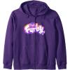 imageFurby Club Furby Colorful Gradient Musical Notes Furry Logo Zip HoodiePurple