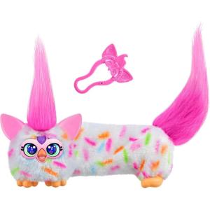 imageFURBY DJ Furblets BerryCupCake Mini Electronic Plush Toy with Funny Stretchable Sound Effects ampamp Music Speaks Furbish White ampamp PinkDJ Furblet