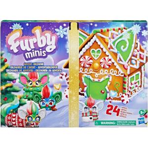 imageFURBY Minis Advent Calendar for Kids 6 Years and Up 24 Days of Surprise Holiday Toys with 1Inch Figures Stickers ampamp Fun Accessories