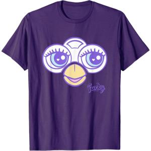 imageFurby Big Cute Face Big Chest Frame Logo TShirtPurple