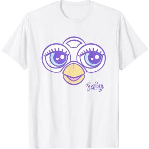 imageFurby Big Cute Face Big Chest Frame Logo TShirtWhite