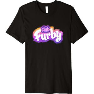 imageFurby Club Furby Colorful Gradient Furry Logo Premium TShirtBlack