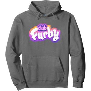 imageFurby Club Furby Colorful Gradient Furry Logo Pullover HoodieAsphalt Grey