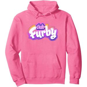 imageFurby Club Furby Colorful Gradient Furry Logo Pullover HoodieBright Pink