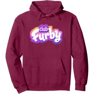 imageFurby Club Furby Colorful Gradient Furry Logo Pullover HoodieBurgundy