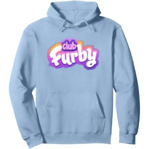 imageFurby Club Furby Colorful Gradient Furry Logo Pullover HoodieDusty Blue