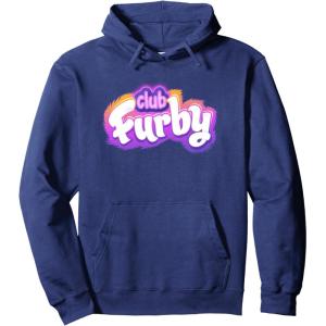 imageFurby Club Furby Colorful Gradient Furry Logo Pullover HoodieNavy Blue