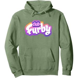 imageFurby Club Furby Colorful Gradient Furry Logo Pullover HoodieSage Green