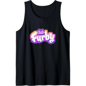 imageFurby Club Furby Colorful Gradient Furry Logo Tank TopBlack