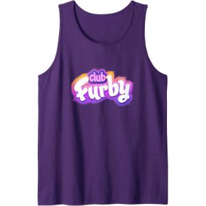 imageFurby Club Furby Colorful Gradient Furry Logo Tank TopPurple