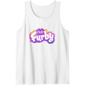 imageFurby Club Furby Colorful Gradient Furry Logo Tank TopWhite
