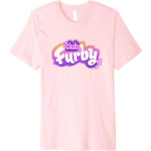 imageFurby Club Furby Colorful Gradient Musical Notes Furry Logo Premium TShirtPink