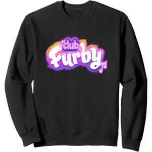 imageFurby Club Furby Colorful Gradient Musical Notes Furry Logo SweatshirtBlack