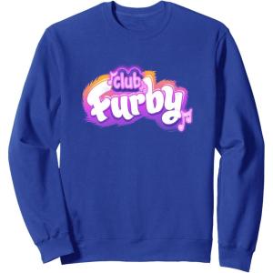 imageFurby Club Furby Colorful Gradient Musical Notes Furry Logo SweatshirtRoyal Blue