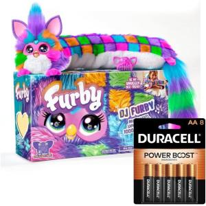 imageFurby DJ Interactive Toy Neon Star Snuggly Electronic Plush Music Lights Motion ampamp Games  Duracell Coppertop AA Batteries 8 Count with Power Boost Ingredients BundleDJ Furby  Duracell AA 8Pack Bundle