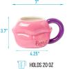 imageSilver Buffalo Disney Alice in Wonderland Stacked Teacup 3D Sculpted Ceramic Coffee Mug 20 OuncesBratz Ceramic