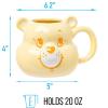 imageSilver Buffalo Disney Alice in Wonderland Stacked Teacup 3D Sculpted Ceramic Coffee Mug 20 OuncesCare Bears Funshine Bear