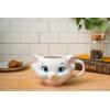 imageSilver Buffalo Disney Alice in Wonderland Stacked Teacup 3D Sculpted Ceramic Coffee Mug 20 OuncesMarie Face