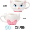 imageSilver Buffalo Disney Alice in Wonderland Stacked Teacup 3D Sculpted Ceramic Coffee Mug 20 OuncesMarie Face