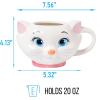 imageSilver Buffalo Disney Alice in Wonderland Stacked Teacup 3D Sculpted Ceramic Coffee Mug 20 OuncesMarie Face
