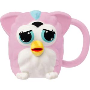 imageSilver Buffalo Disney Alice in Wonderland Stacked Teacup 3D Sculpted Ceramic Coffee Mug 20 OuncesFurby Pink