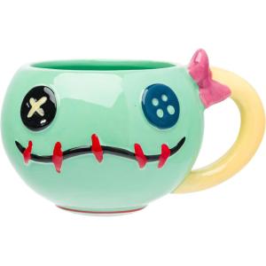 imageSilver Buffalo Disney Alice in Wonderland Stacked Teacup 3D Sculpted Ceramic Coffee Mug 20 OuncesLilo and Stitch Scrump