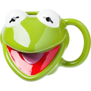 imageSilver Buffalo Disney Alice in Wonderland Stacked Teacup 3D Sculpted Ceramic Coffee Mug 20 OuncesMuppets Kermit the Frog