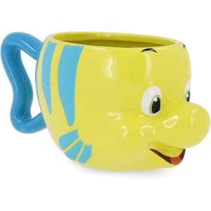 imageSilver Buffalo Disney Alice in Wonderland Stacked Teacup 3D Sculpted Ceramic Coffee Mug 20 OuncesThe Little Mermaid Flounder