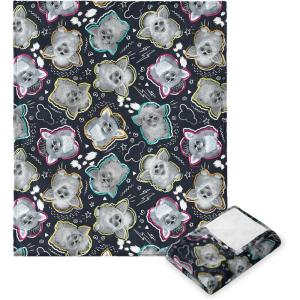 image:imageNorthwest Hasbro Furby Furby 1998 Silk Touch Throw Blanket 40 x 50 InchesRetro Furby Pattern